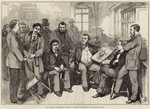 Americké prezidentské volby, skica ve Washingtonu